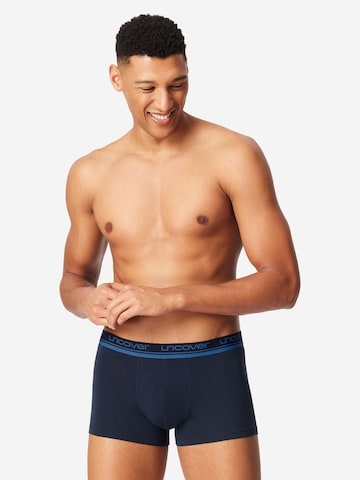 uncover by SCHIESSER Boxershorts 'Cotton' in Zwart: voorkant