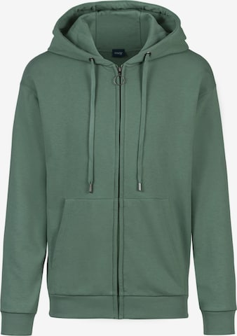 Veste de survêtement 'Terry Essentials' Mey en vert : devant