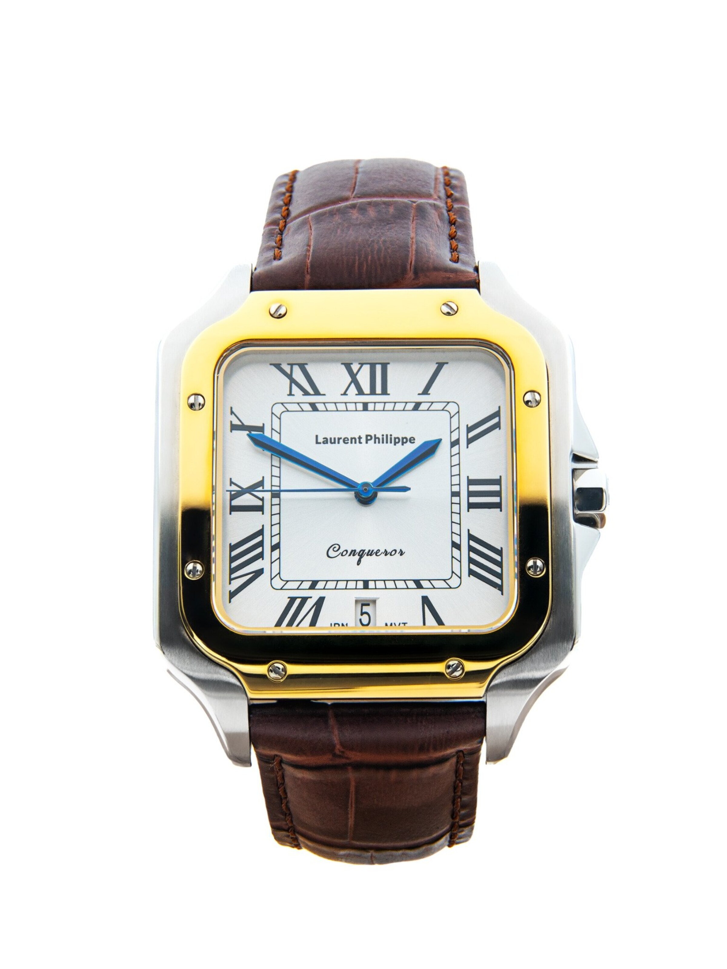 Laurent Philippe Analog Watch in Brown: front