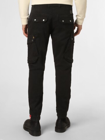 ALPHA INDUSTRIES Конический (Tapered) Брюки-карго 'Combat' в Черный