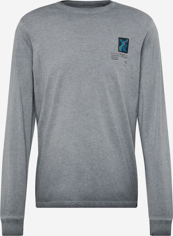 T-Shirt QS en gris : devant