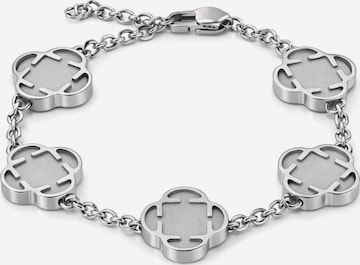 Eternal Armband 'Raw Clover' in Silber: Vorderseite