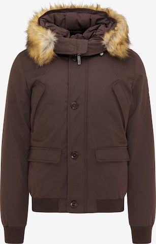 Veste d’hiver MO en marron : devant