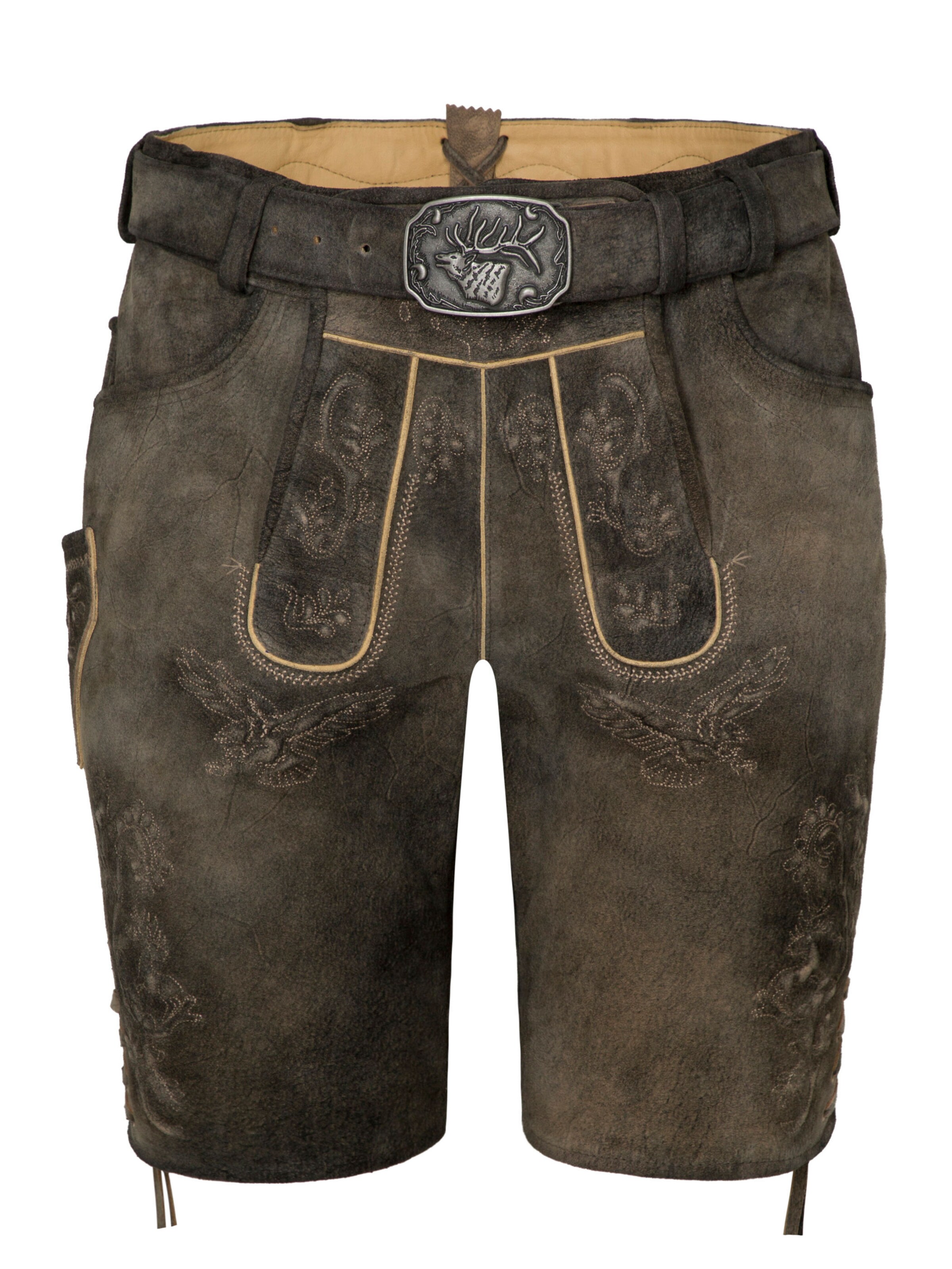 SPIETH & WENSKY - Regular Calças tradicionais em castanho: frente