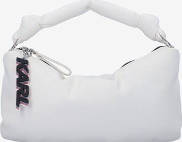 Karl Lagerfeld Shoulder Bag in White: front