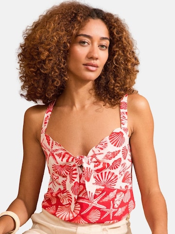 Haut love & roses en rouge : devant