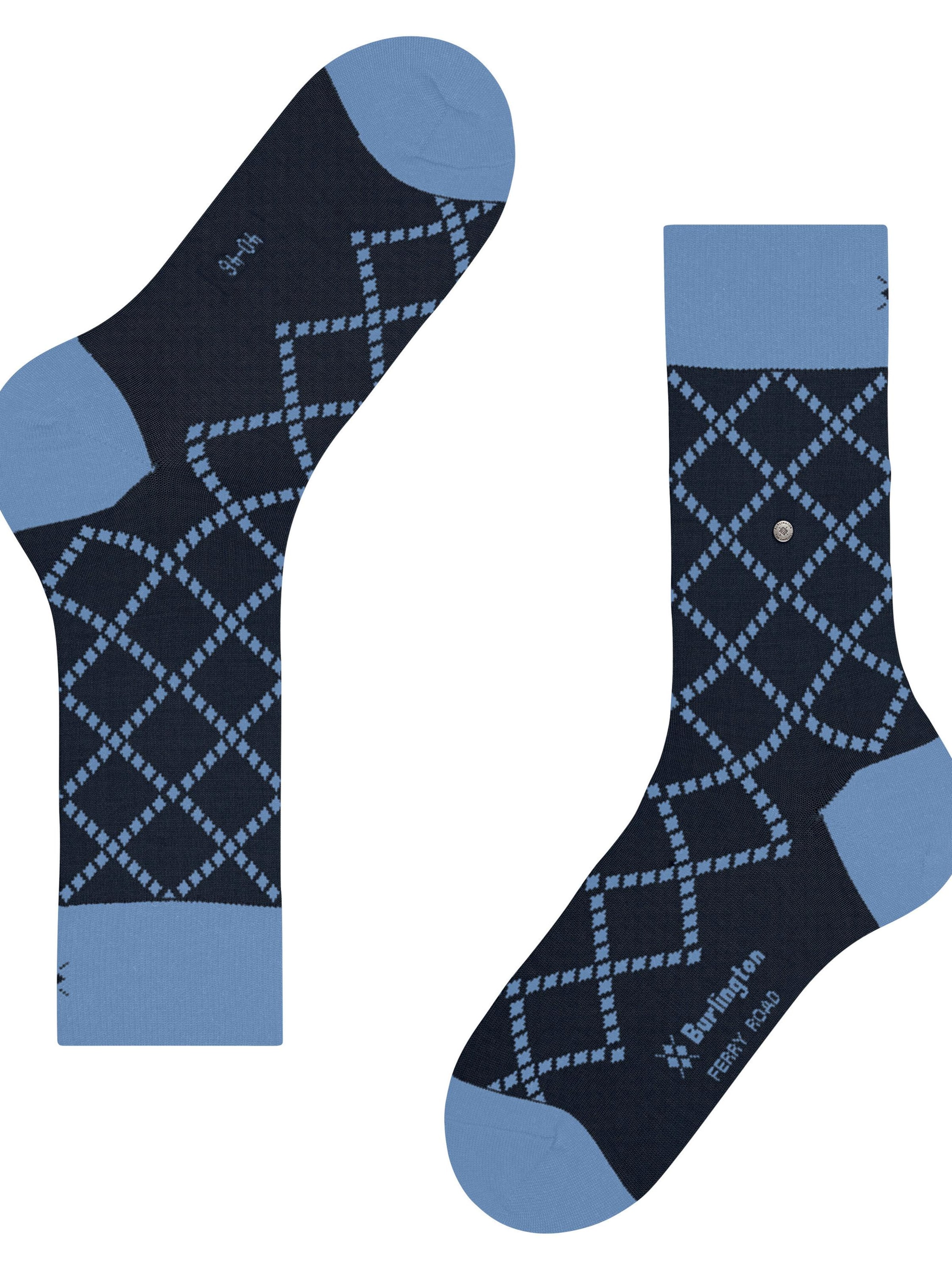 BURLINGTON Socks 'Ferry Road' in Blue