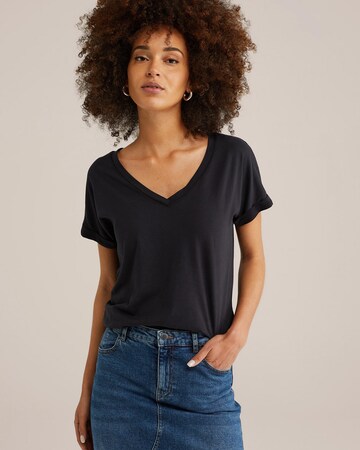 WE Fashion T-Shirt in Schwarz: Vorderseite