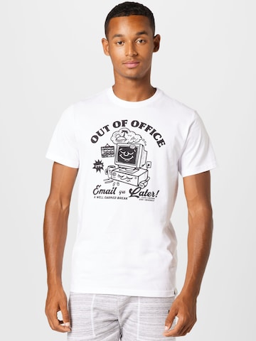 Iriedaily Shirt 'Out Of Office' in White: front