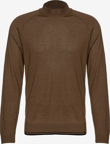 BOSS Sweater 'Perfino' in Brown: front