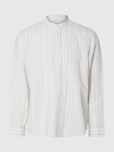SELECTED Chemise 'SLHClay' en sable / blanc, Vue avec produit