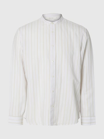 Coupe regular Chemise 'SLHClay' SELECTED en blanc