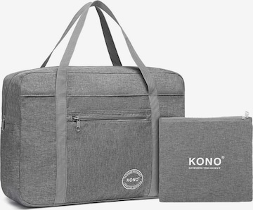 Kono Travel Bag in Grey: front