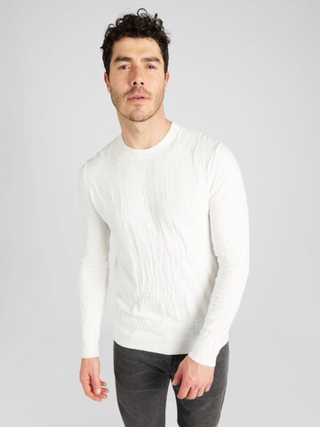 Karl Lagerfeld Пуловер в бяло: отпред