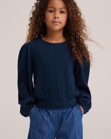 Chemisier WE Fashion en bleu : devant