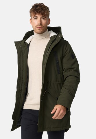 INDICODE JEANS Between-Seasons Parka 'Benicio' in Green: front