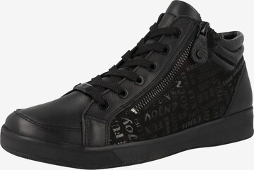 ARA High-Top Sneakers in Black: front