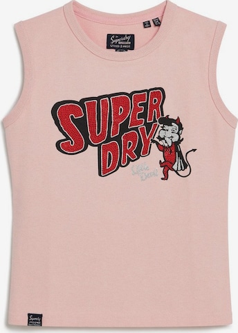 Superdry Top in Pink: front