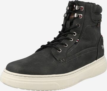 MUSTANG Lace-Up Boots in Grey: front