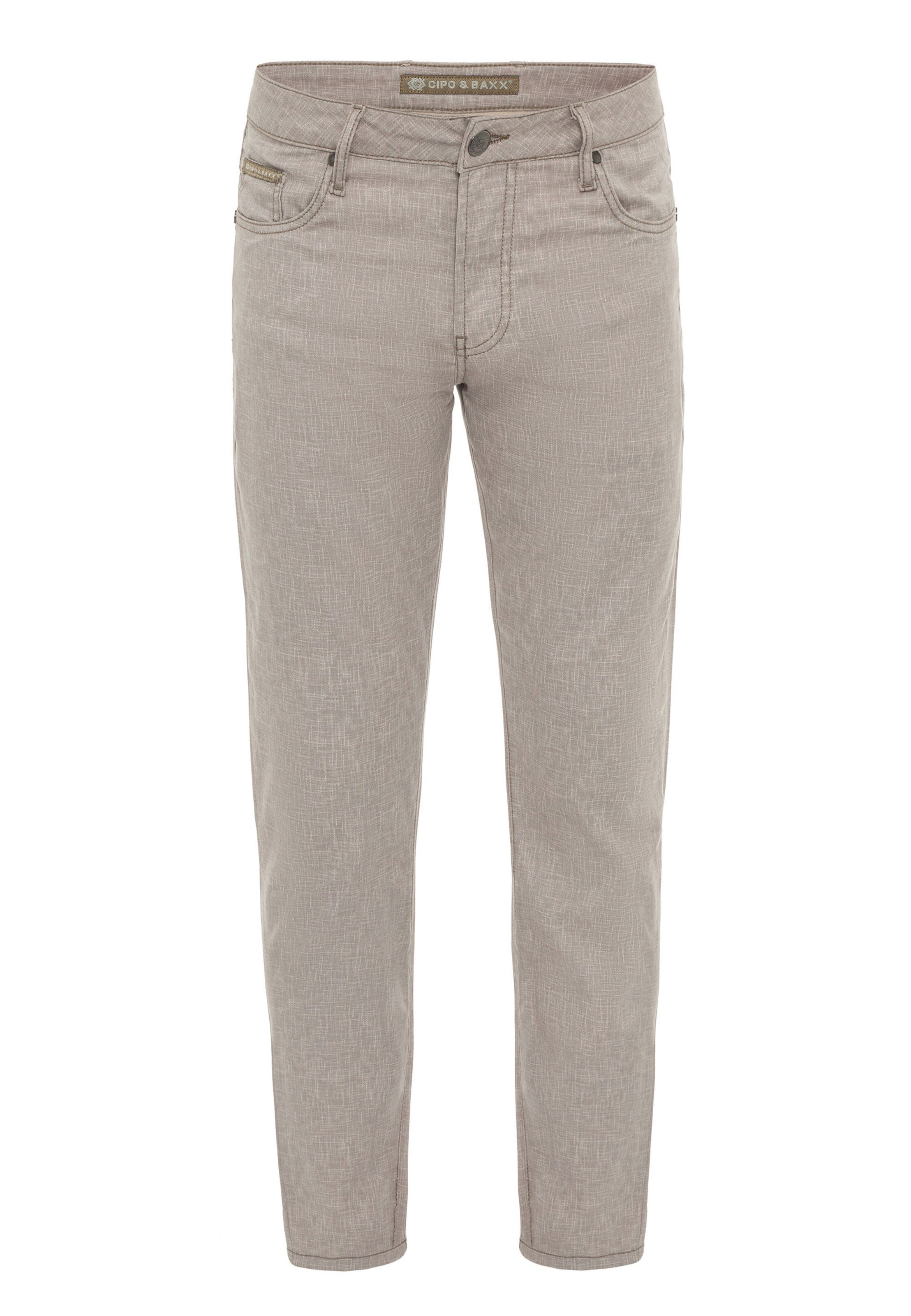 CIPO & BAXX Slimfit Hose in Beige: Vorderseite