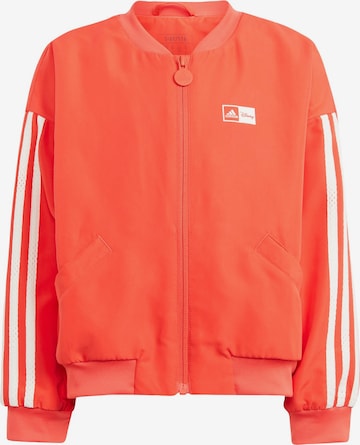 ADIDAS SPORTSWEAR Athletic Jacket 'Micky Maus' in Orange: front