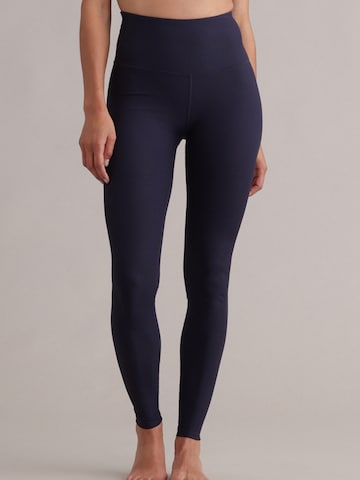 Leggings 'Ribbed' Hey Honey en bleu : devant