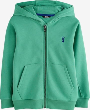 Next Zip-Up Hoodie in Green: front