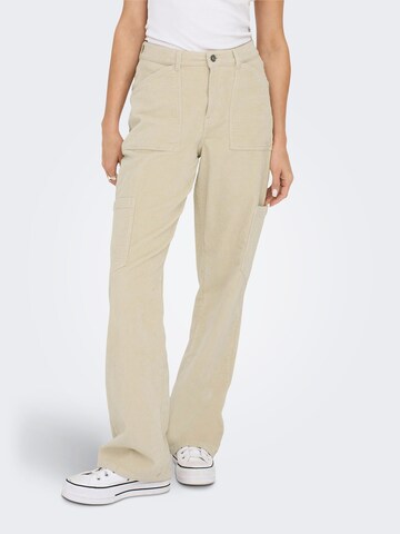 ONLY Regular Cargo trousers in Beige: front