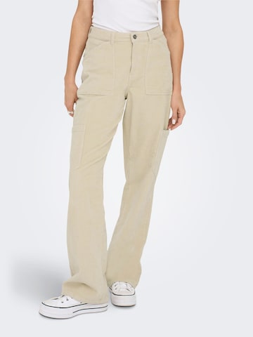 Regular Pantalon cargo ONLY en beige : devant