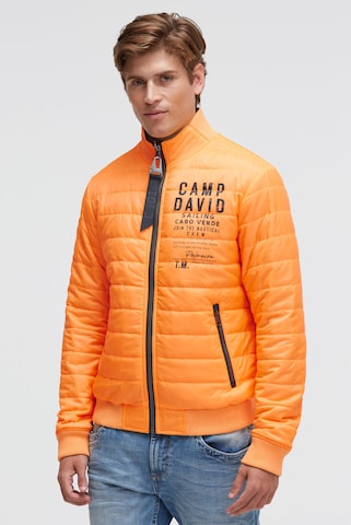 CAMP DAVID Winter Jacket in Blue: front