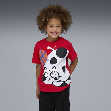 PUMA Funktionsshirt 'Sporty Cats' in Rot: Vorderseite