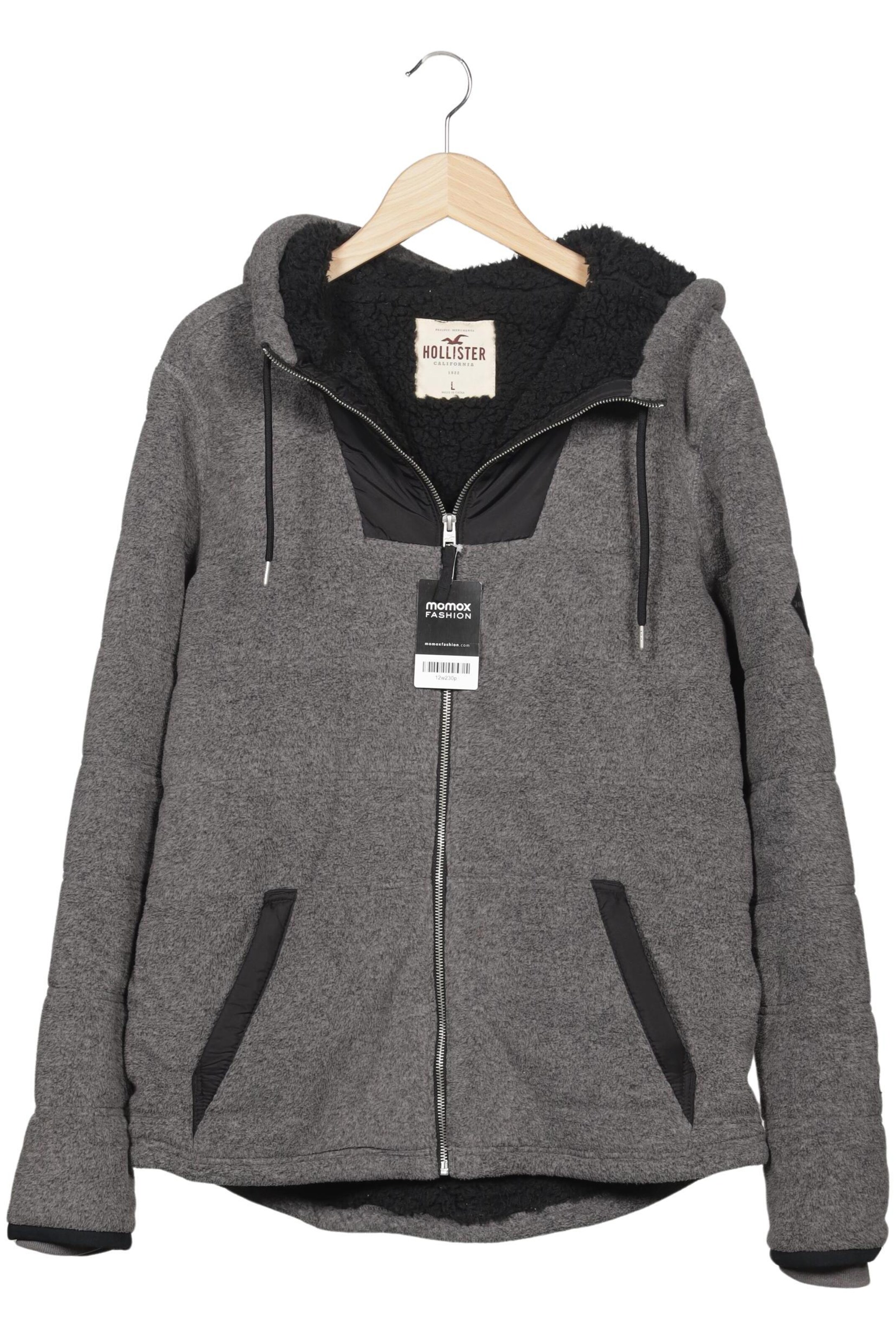 HOLLISTER Jacket & Coat in L in Grey: front