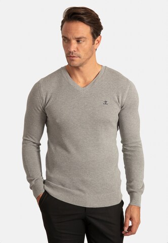 Sir Raymond Tailor Pullover in Grau: Vorderseite