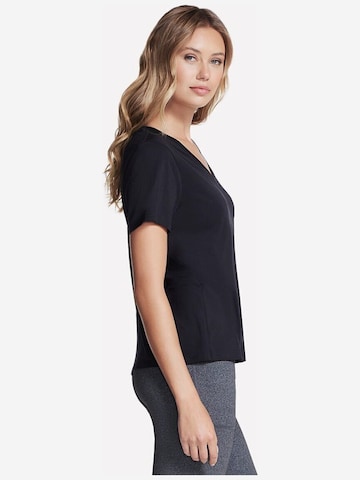 SKECHERS Shirt 'Skechers Pima V-Neck Tee'‌‌‌‌‌ in Schwarz