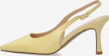 VENEZIA Slingpumps in Gelb: Vorderseite