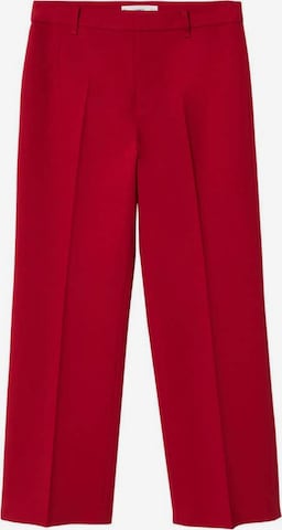 MANGO Spodnie w kant 'Greta' w kolorze czerwony: przód