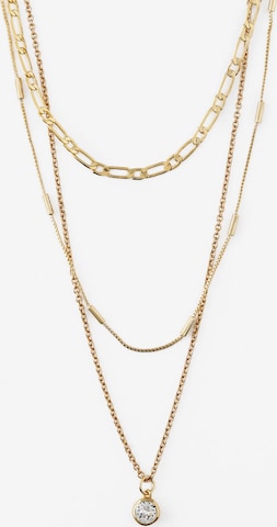 Orelia Necklace in Gold: front