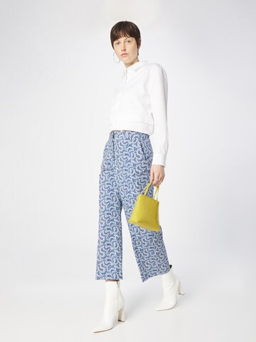 Weekend Max Mara Wide leg Pleated Pants 'STEGOLA' in Blue