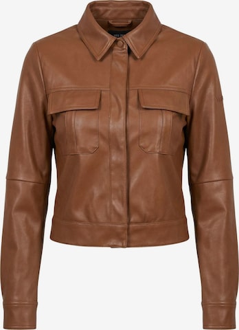 Yes Zee Between-season jacket 'YES ZEE GIUBBINO YES ZEE GIUBBINO' in Brown: front