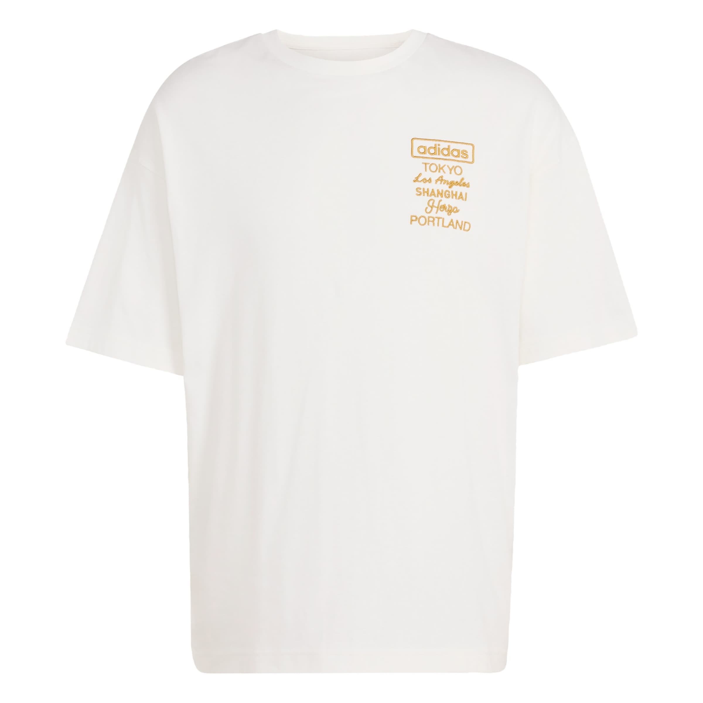 Maglietta 'Golden Cities' in XXS-XS ADIDAS ORIGINALS di colore oro / bianco, Visualizzazione prodotti