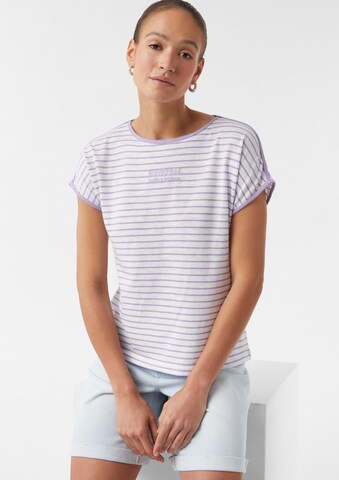 comma casual identity Shirt in Lila: Vorderseite