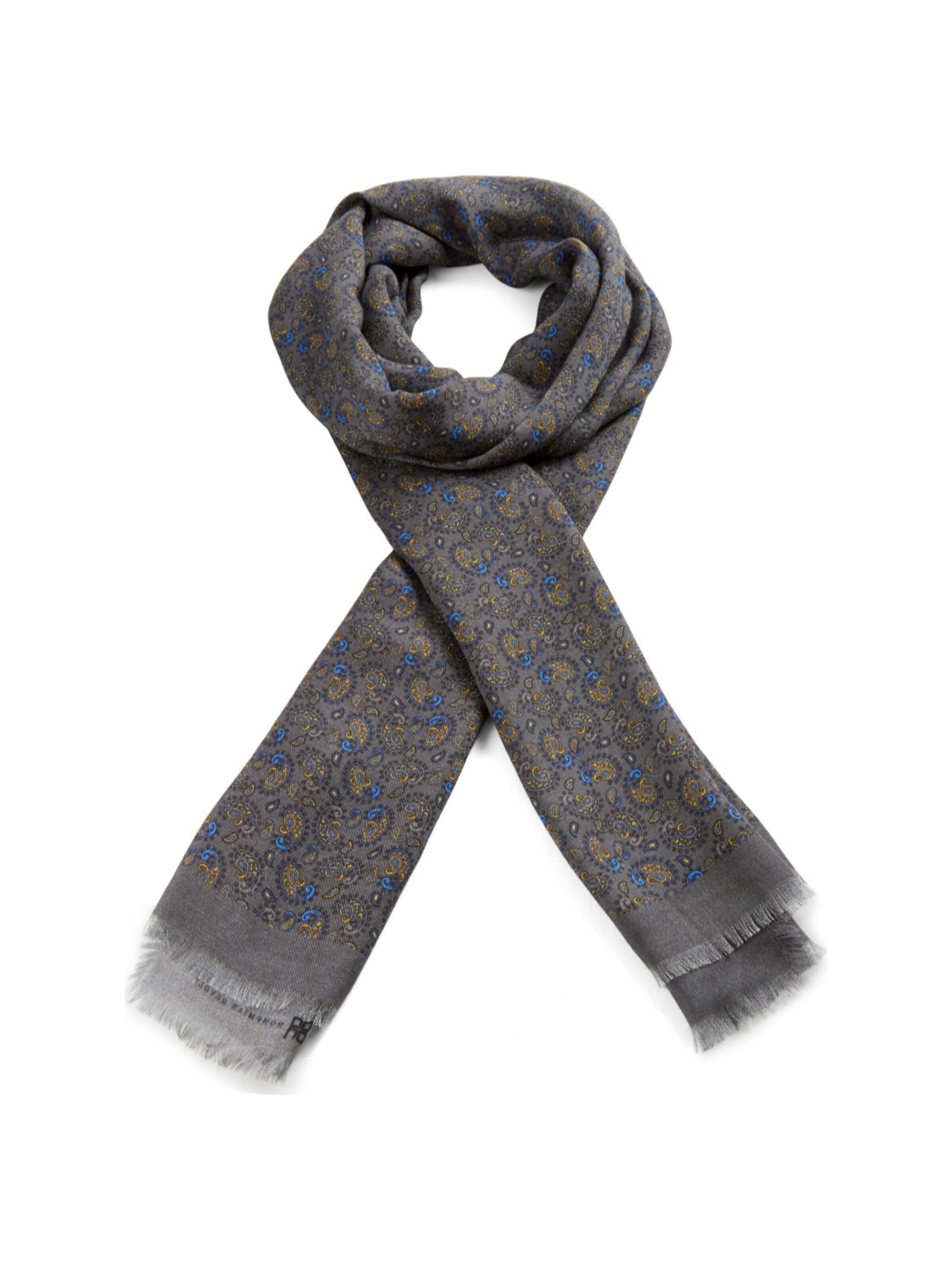 Bohemian Revolt Scarf 'Ben' in Grey: front