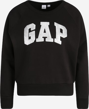 Gap Petite Sweatshirt in Black: front