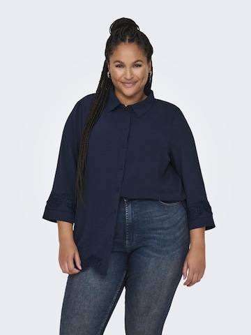 ONLY Carmakoma - Blusa 'METTA' en azul: frente