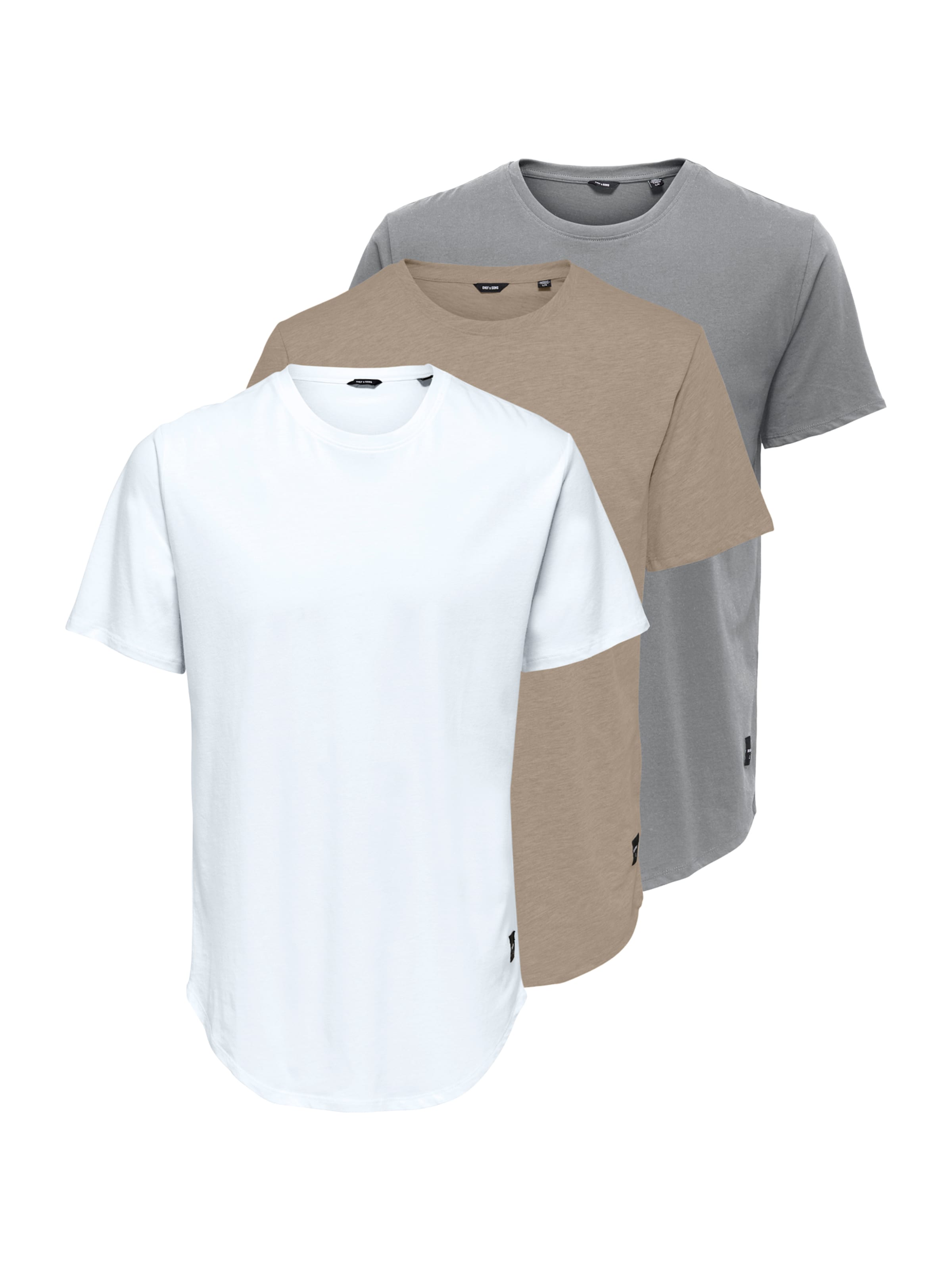 Only & Sons Shirt 'ONSMATT' in Beige: front