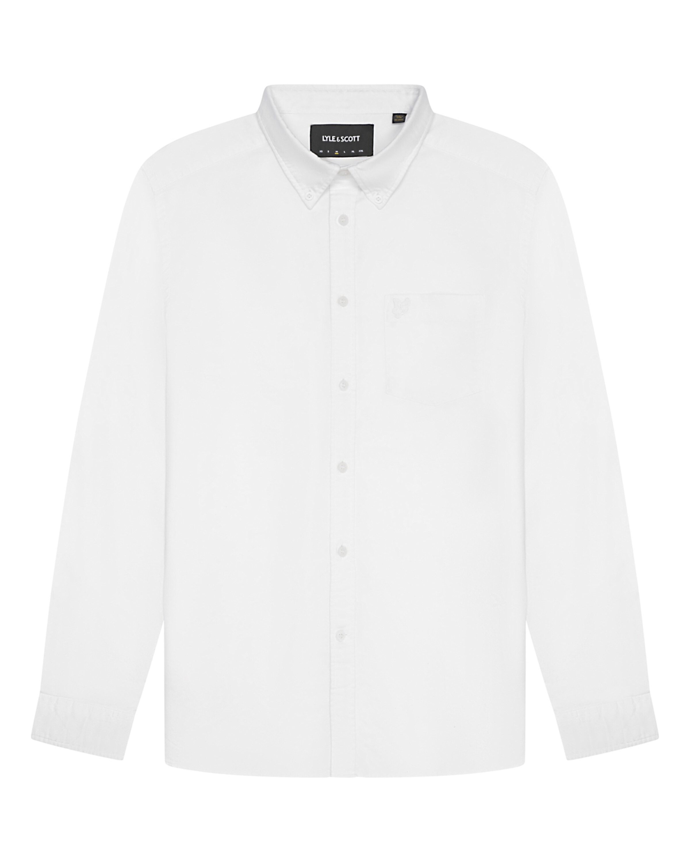 Lyle & Scott Regular fit Button Up Shirt in White: front
