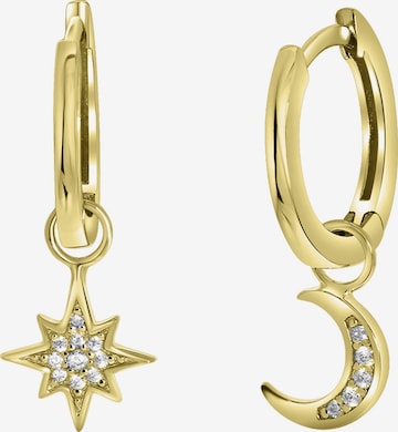 Lucardi Ohrringe in Gold: Vorderseite