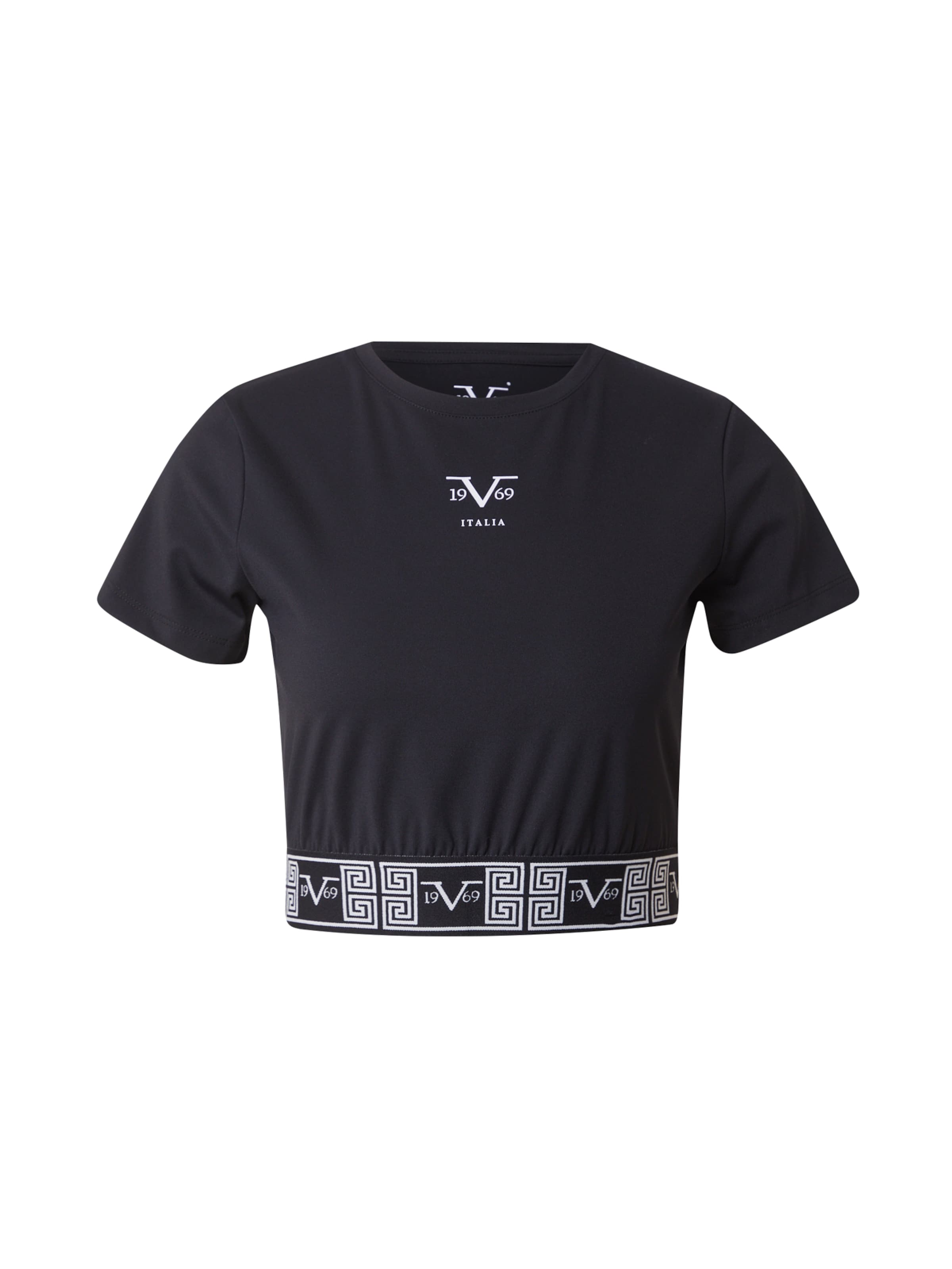 19V69 ITALIA Majica 'ANNA' | črna barva: sprednja stran