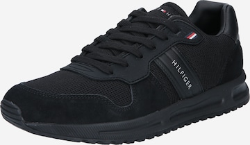 Sneaker low 'Massimo' de la TOMMY HILFIGER pe negru: față