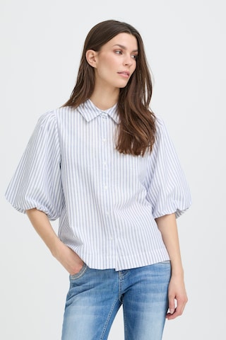 Chemisier 'PZAudrey' Pulz en bleu : devant